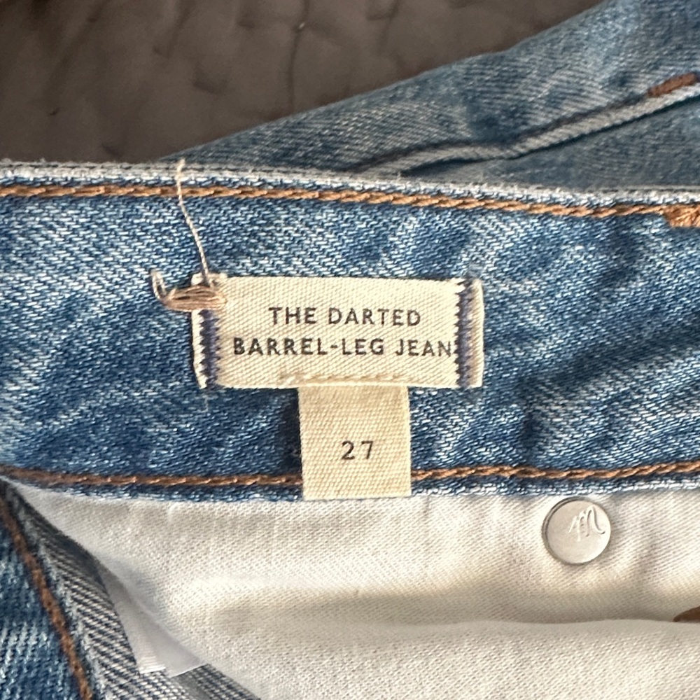 Madewell Barrel-Leg Jeans MWT - Picture 3 of 4